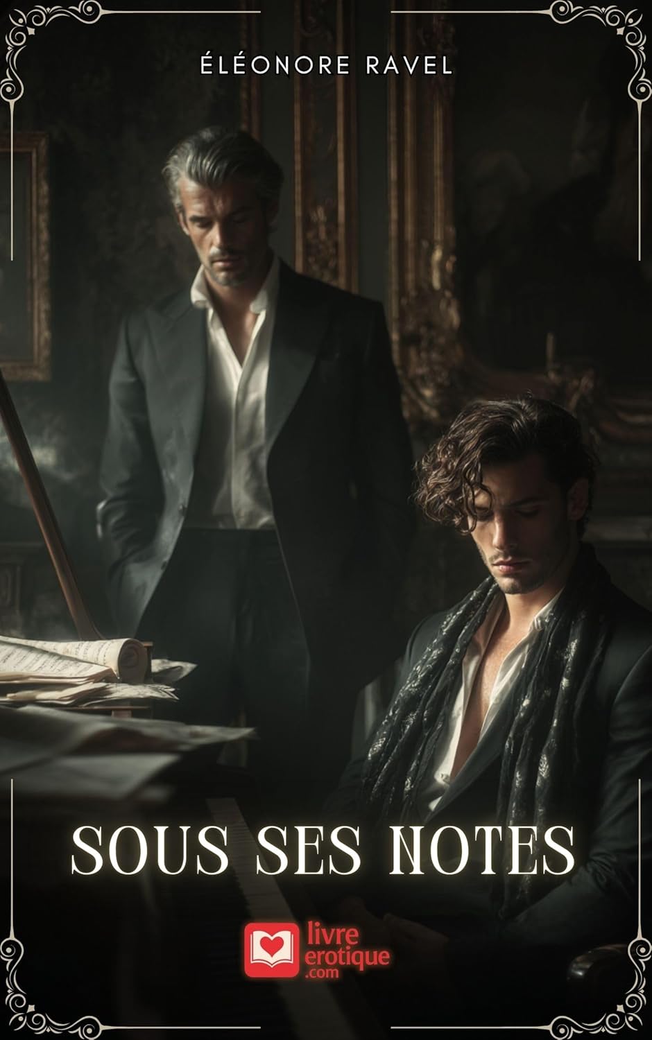 Couverture du roman érotique "Sous ses notes : L'Art de la soumission" par Éléonore Ravel - Livre BDSM disponible sur Amazon